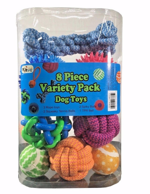 Think Dog Variety Pack Dog Toys 8 Piece | Fairdinks