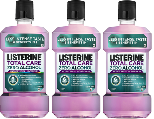 Listerine Total Care Zero Mouthwash 3 x 1L | Fairdinks