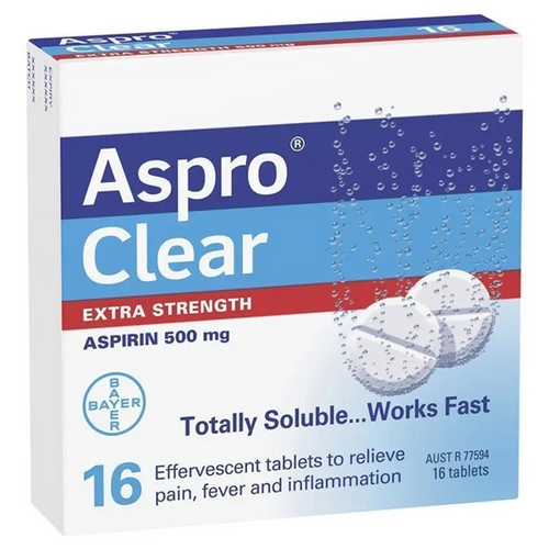Aspro Clear Extra Strength 500MG 16 Tablets | Fairdinks