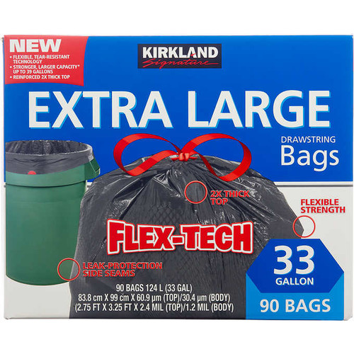 Flex-Tech Extra Large Trash Bags 