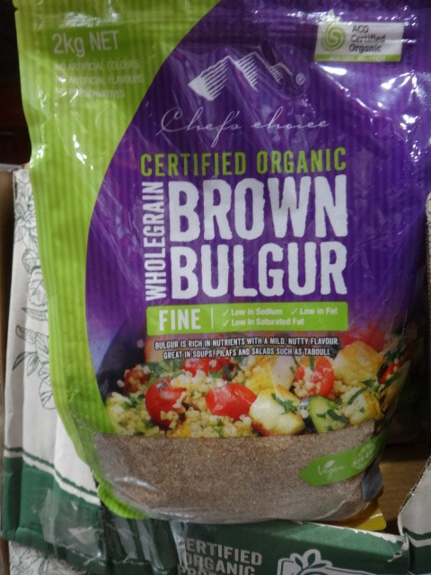Chef's Choice Organic Brown Bulgur 2KG | Fairdinks