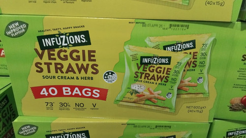 Majans Infuzions Veggie Straws 40 x 15G | Fairdinks