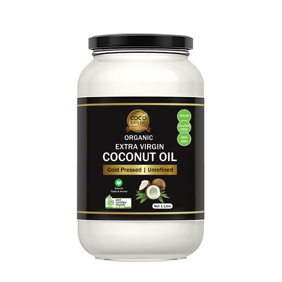 Coco Earth Organic Extra Virgin Coconut Oil 1L Fairdinks