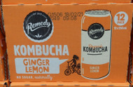 Remedy Kombucha Ginger Lemon 12 x 250ML | Fairdinks