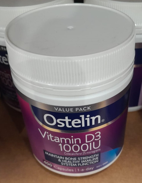 Ostelin Vitamin D3 1000IU 400 Capsules | Fairdinks