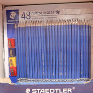 Staedtler Graphite Pencils + Sharpeners 48 Pencils & 4 Sharpeners | Fairdinks