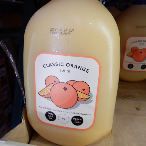 Only Juice Co Classic Orange Juice 4L | Fairdinks