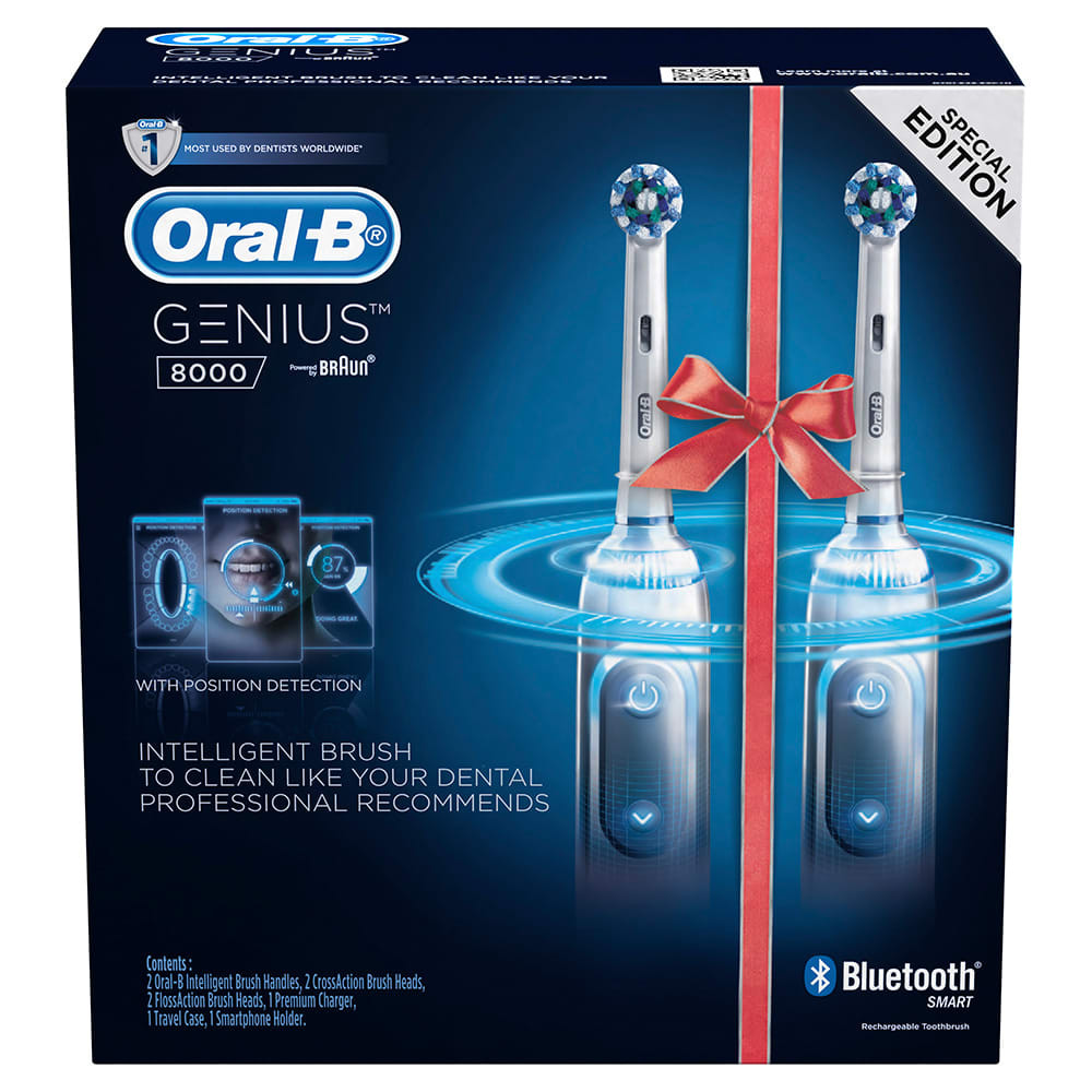 reservering erts het kan Oral-B Genius 8000 Dual Handle Electric Toothbrush - Fairdinks