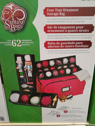 Ornament Storage Bag with 4 Trays