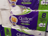 Quilton Absorba 4 Ply Double Length 8 x 120 Sheets