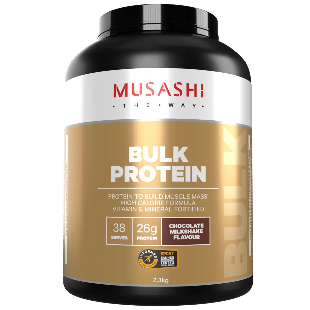 Musashi Bulk Protein 2.3KG - Chocolate - Fairdinks