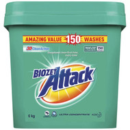 Biozet Attack Laundry Powder Front/ Top 6KG / 150 Washes | Fairdinks
