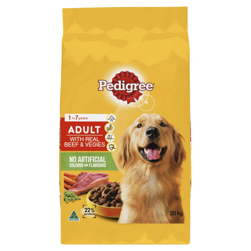 Pedigree Adult Beef & Vegetable 20KG |  Fairdinks