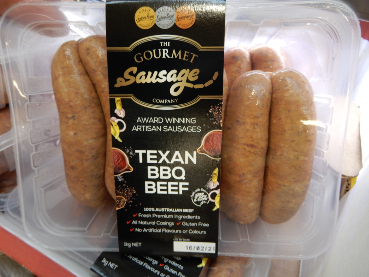The Gourmet Sausage Co. Texan BBQ Beef Sausage 1KG Fairdinks
