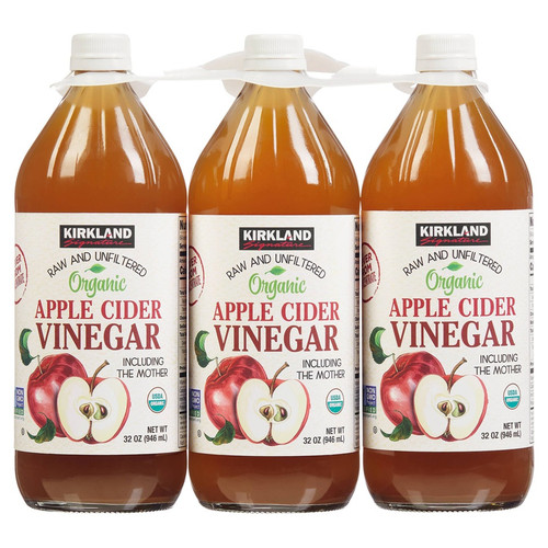 Kirkland Signature Organic Raw Apple Cider Vinegar 3x946ML | Fairdinks