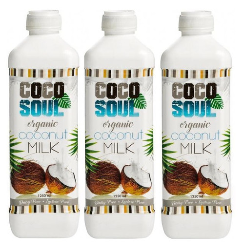 Organic Coco Soul Coconut Milk 3 x 1.25L | Fairdinks