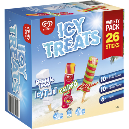 Streets ICY Treats Variety Pack 1.836L 26PK | Fairdinks