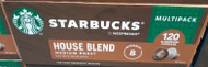Starbucks By Nespresso House Blend Medium Roast Coffee Capsules 120 Pack, 684G | Fairdinks