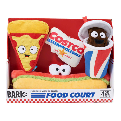 Bark Costco Foodcourt Dog Toys 4PK | Fairdinks