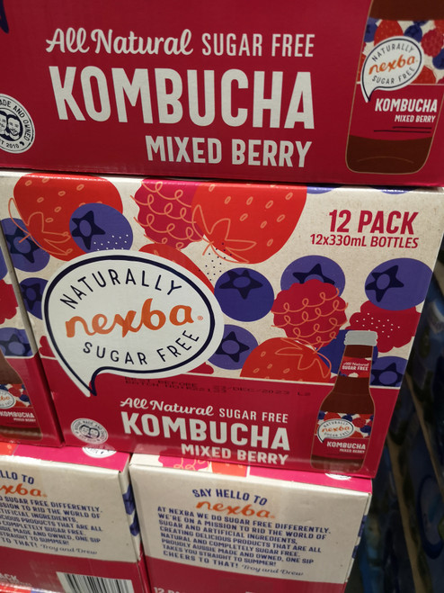 Nexba Mixed Berry Kombucha 12 x 330ML | Fairdinks