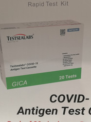 Testseallabs COVID-19 Antigen Test Cassette-Nasal 20 pack