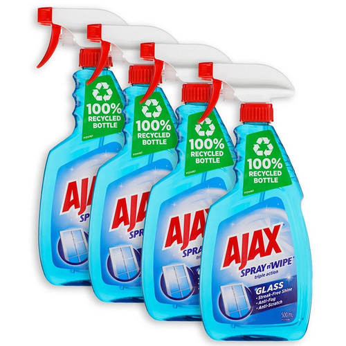 Ajax Glass Spray 4 x 500ml | Fairdinks