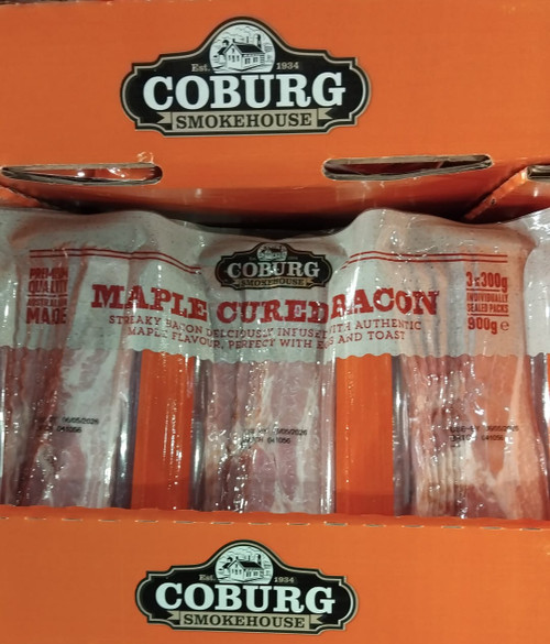 Coburg Smokehouse Maple Streaky Bacon 3 x 300g | Fairdinks