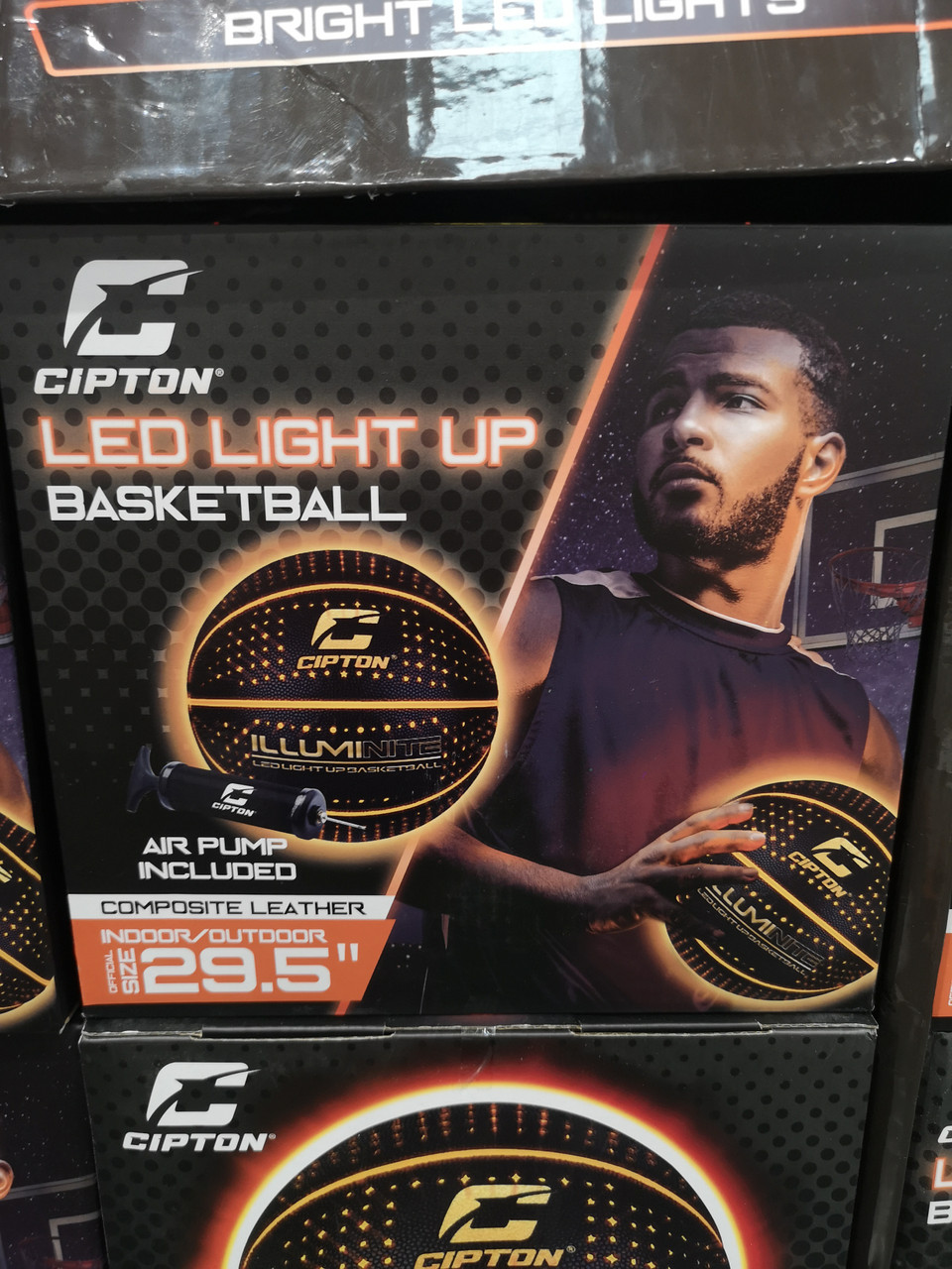 Cipton Led Light Up Microfiber Basketball with Pump Fairdinks