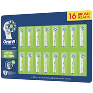 Oral-B Crossaction Replacement Toothbrush Heads 16 Pack | Fairdinks