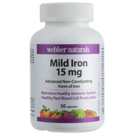 Webber Naturals Mild Iron 50 Capsules 15mg | Fairdinks
