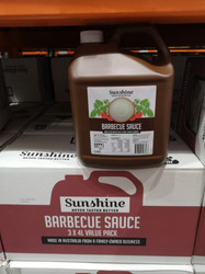 Sunshine BBQ Sauce 3 x 4L