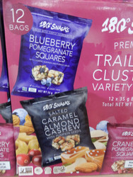 180 Snacks Nut Clusters Variety Pack 12 x 35G | Fairdinks