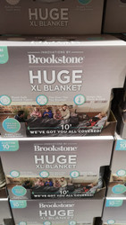 Brookstone Huge XL Family Blanket Size: 304CM x 304CM - Buffalo Check Sand/White | Fairdinks