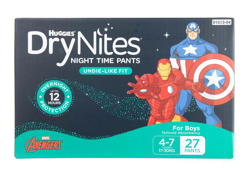 Huggies Drynites Night Time Pants 4-7 Years Boy 27 Count | Fairdinks