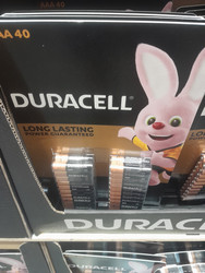 Duracell Alkaline Batteries AAA 40 Pack | Fairdinks
