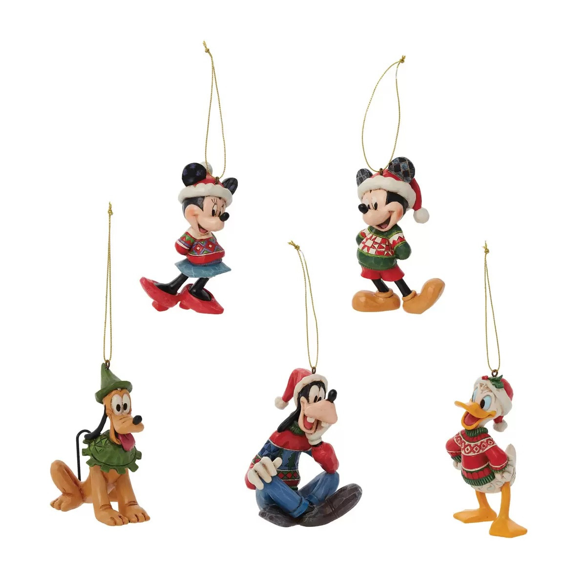Jim Shore Disney Ornament Set 5 Pack - Fairdinks