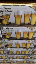 King Crystal Beer Pint Glasses 8 Piece Set | Fairdinks