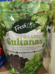 Freshlife Organic Sultanas 1.5kg | Fairdinks
