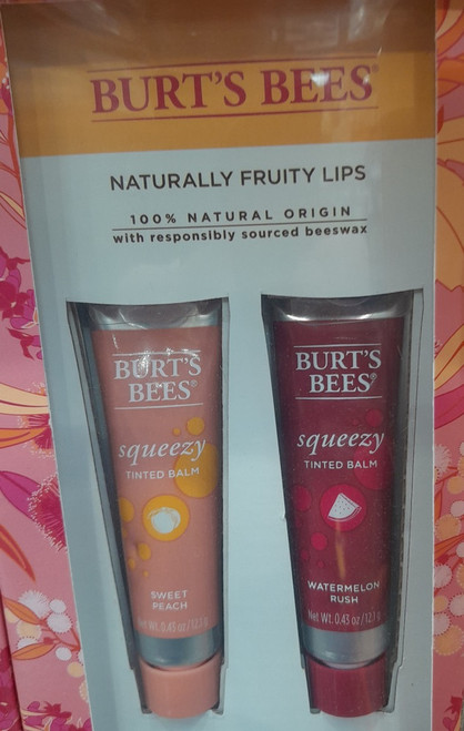Burt's Bees Naturally Fruity Lip Squeeze 4 Pack | Fairdinks