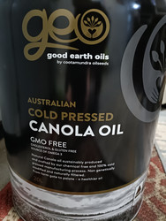 Good Earth Cold Press Canola Oil 20L
