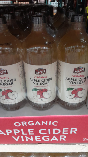 Mon Natural Foods Organic Raw Apple Cider Vinegar 3X1L | Fairdinks