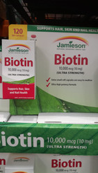 Jamieson Biotin 10000MCG 120 Capsules | Fairdinks