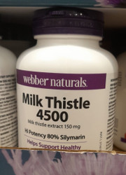Webber Naturals Milk Thistle Softgel 240 Count | Fairdinks
