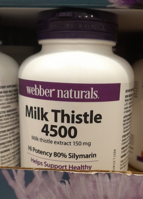 Webber Naturals Milk Thistle Softgel 240 Count | Fairdinks