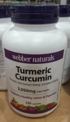 Webber Naturals Turmeric Curcumin 120 Capsules | Fairdinks