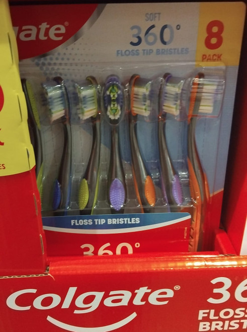 Colgate Floss Tip Toothbrush 8PK | Fairdinks