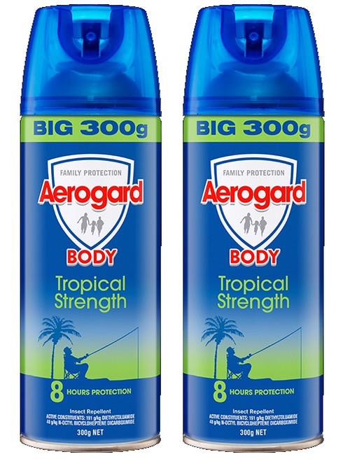 Aerogard Tropical Strength Aerosol 2 x 300G | Fairdinks