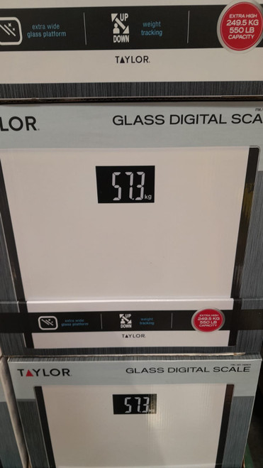 Taylor Glass Digital Body Scale 249.5KG Capacity | Fairdinks