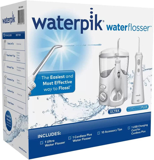 Waterpik Ultra and Cordless Plus Waterflosser Pack | Fairdinks