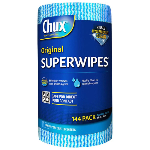 Chux Original Superwipes Roll 144 pack 56CM x 30CM | Fairdinks